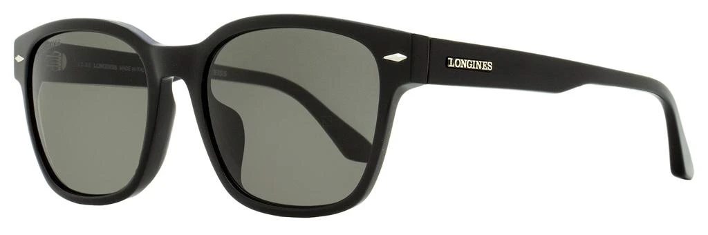 Longines Men's Rectangular Sunglasses LG0015H 01A Black 56mm 1