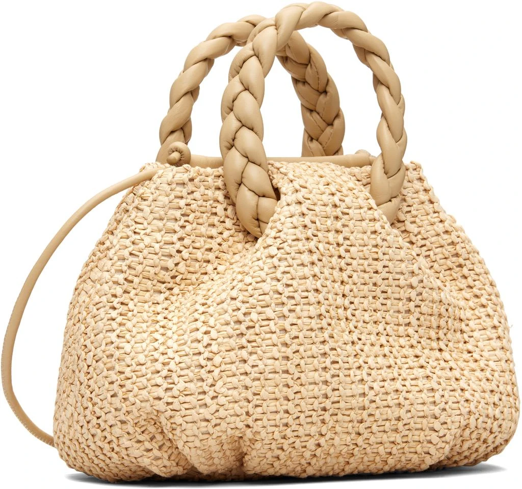 Hereu Beige Bombon M Raffia Bag 2