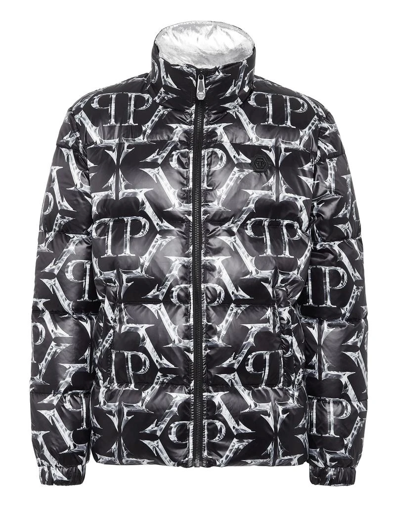 Philipp Plein Nylon Puffer Jacket Chrome 1