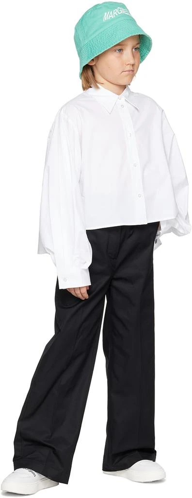 MM6 Kids White Layered Shirt 4