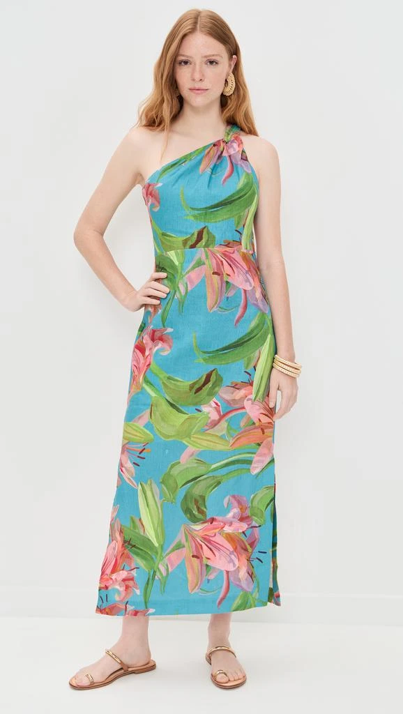 Farm Rio One Shoulder Midi Dress 1
