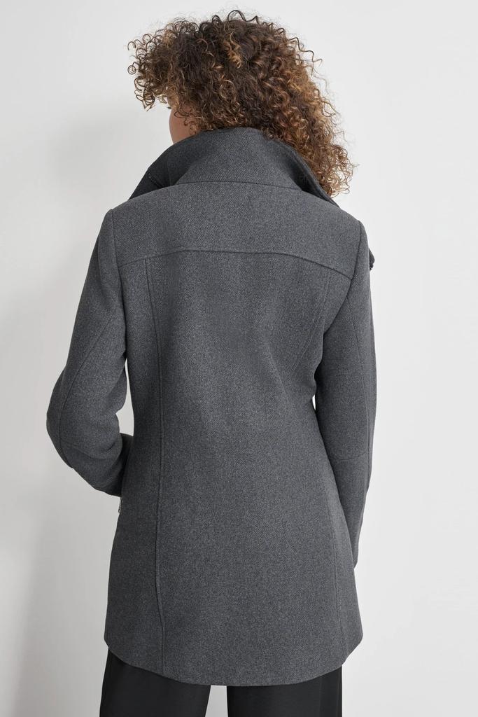 DKNY WOOL COAT WITH ZIPPER DETAIL - Coats - BeyondStyle