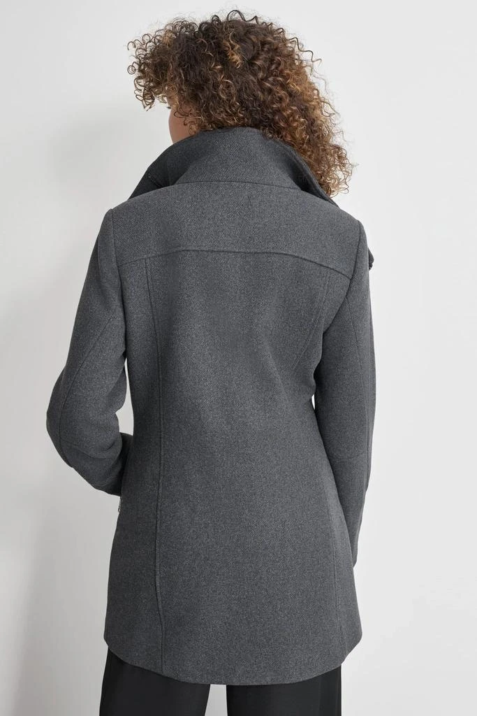 DKNY WOOL COAT WITH ZIPPER DETAIL 2
