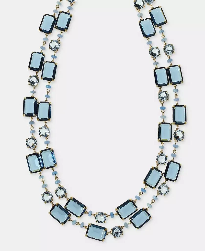 Ralph Lauren Gold-Tone Glass Stone 16" Layered Necklace