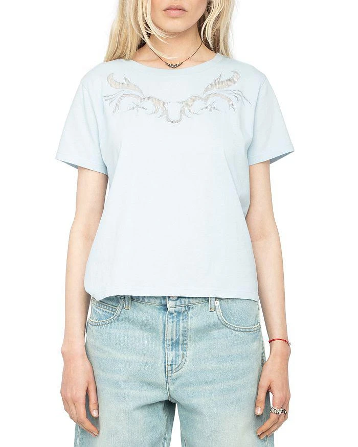 ZADIG 
VOLTAIRE Alys Fishnet Tee