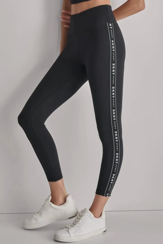 DKNY HIGH WAIST 7/8 LOGO TAPE LEGGINGS 1