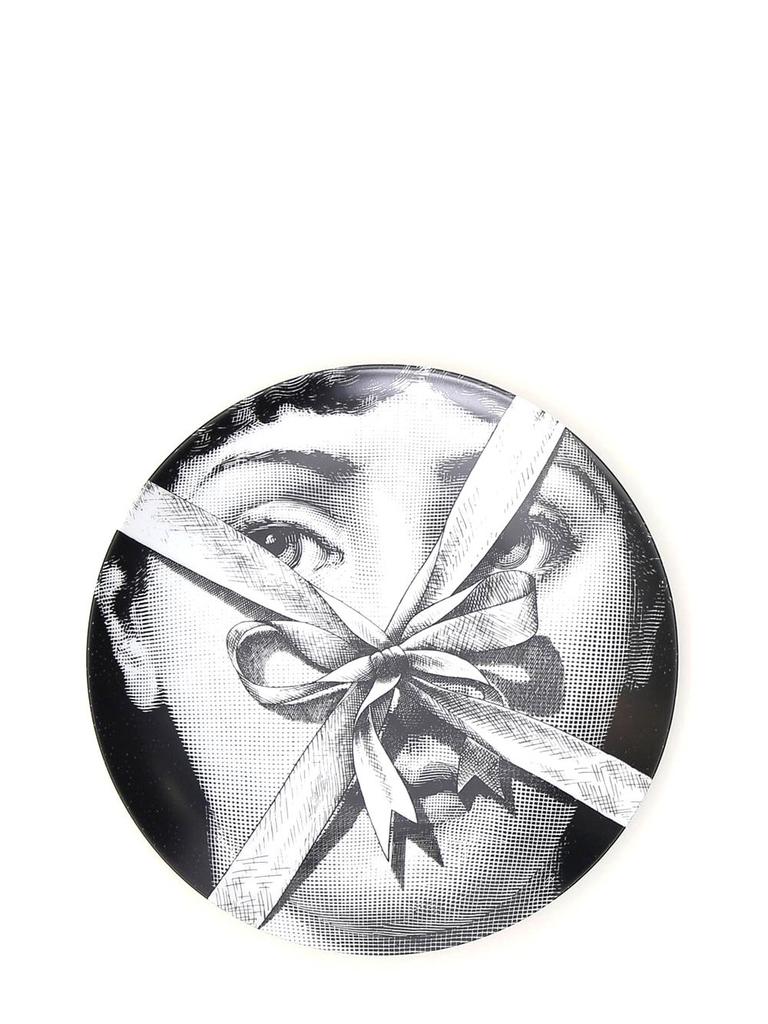 FORNASETTI Fornasetti Graphic-Print Round Wall Plate