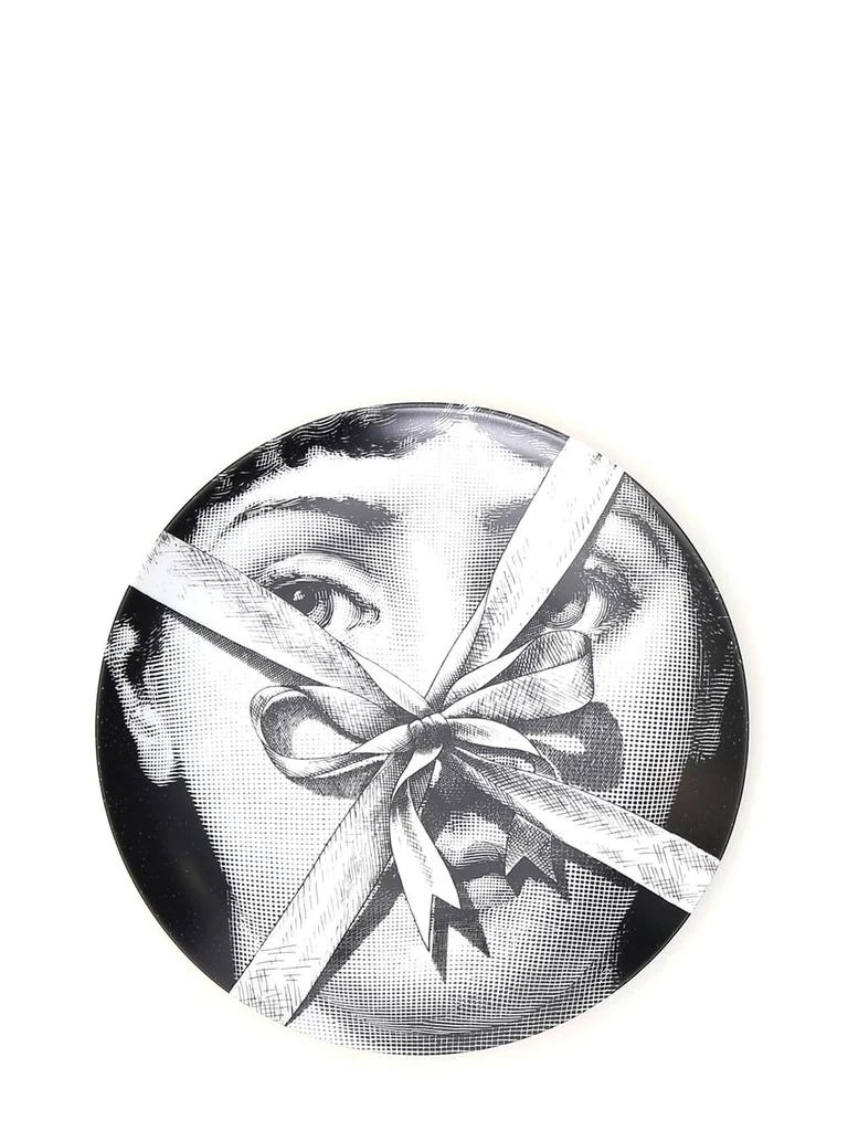FORNASETTI Fornasetti Graphic-Print Round Wall Plate 1