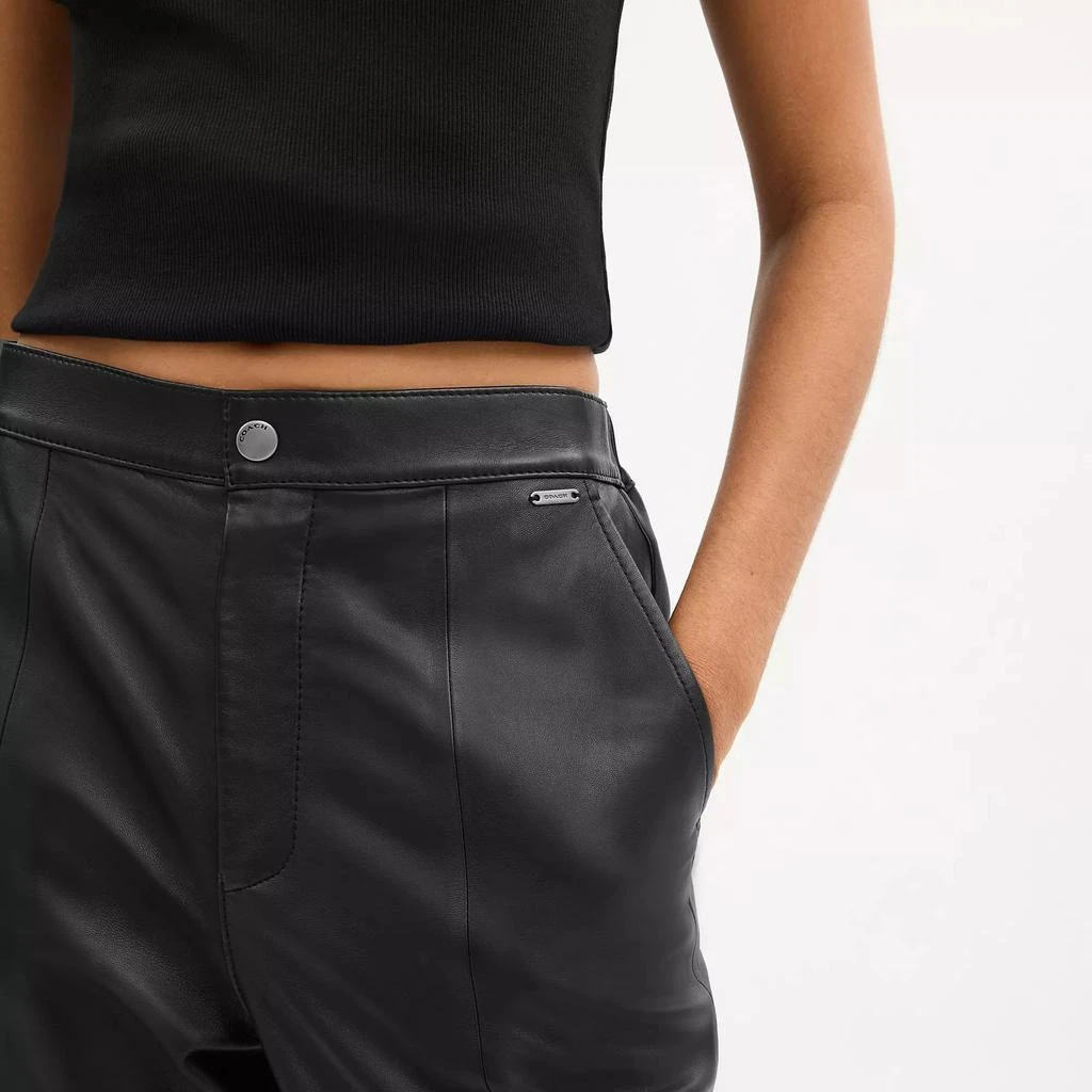 Coach Leather Pants 4