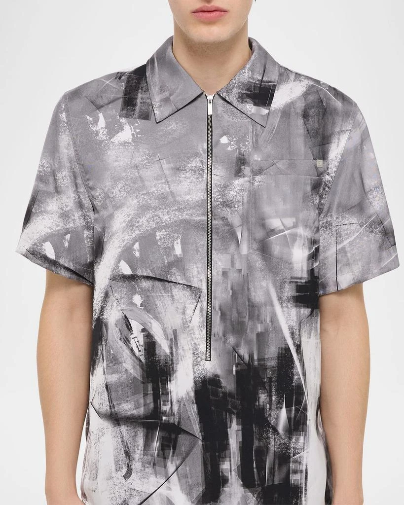 Helmut Lang Men's Scribble Zip Shirt 5