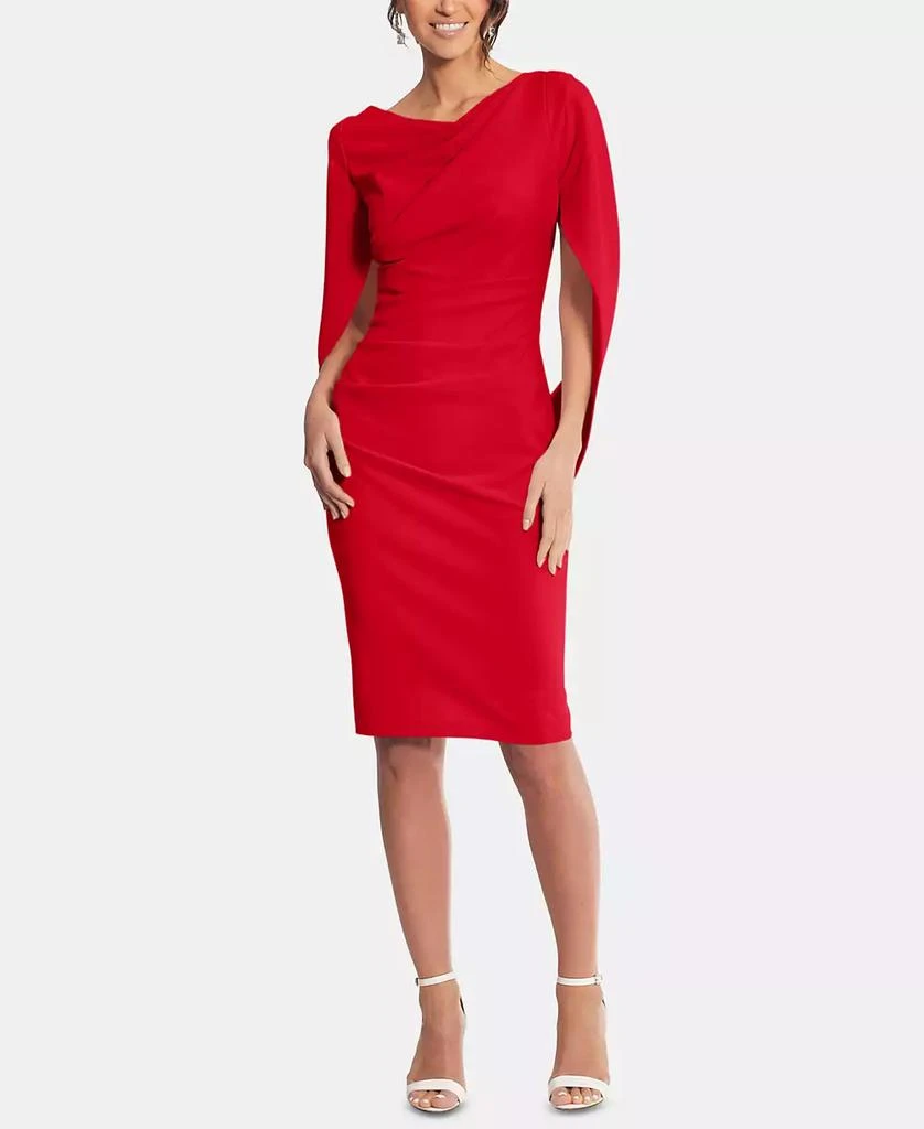 Betsy & Adam Caped Sheath Dress 1
