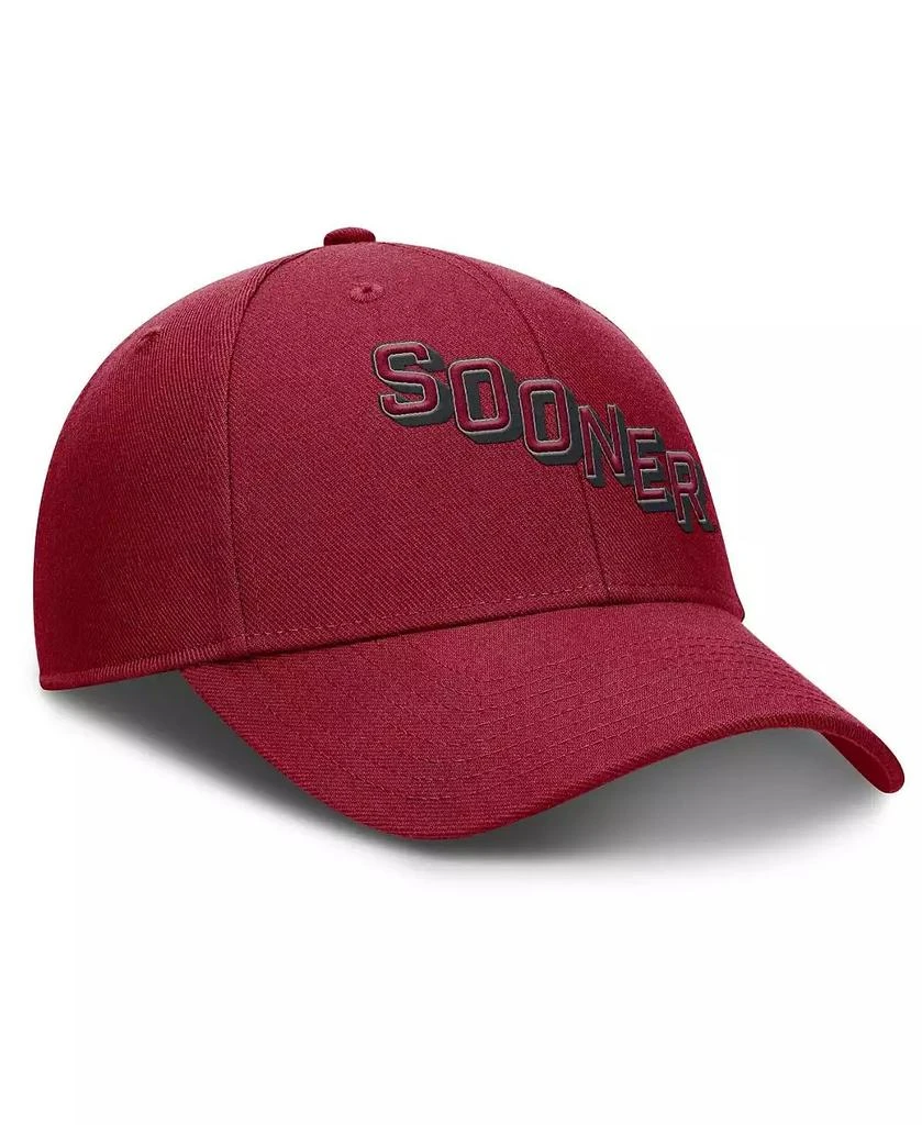 Jordan Men
s Crimson Oklahoma Sooners Slanted Primetime Rise Performance Adjustable Hat 3