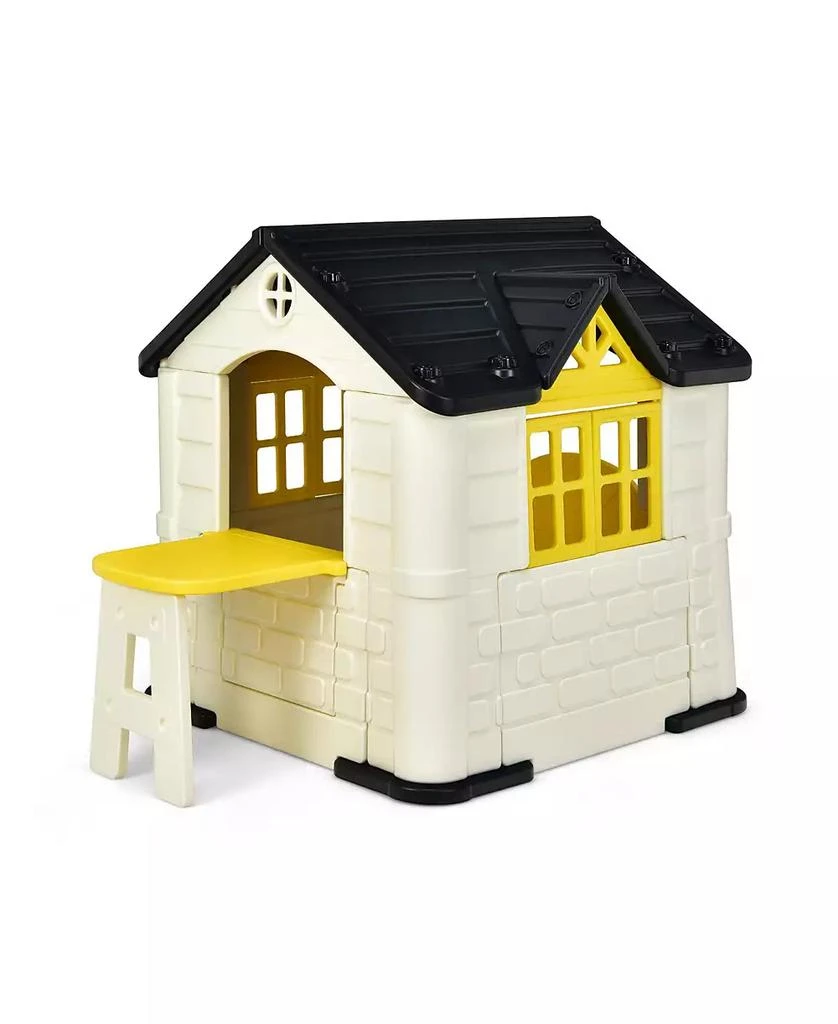 Mecale Kid
s Playhouse Pretend Toy House For Boys and Girls 7 Pieces Toy Set