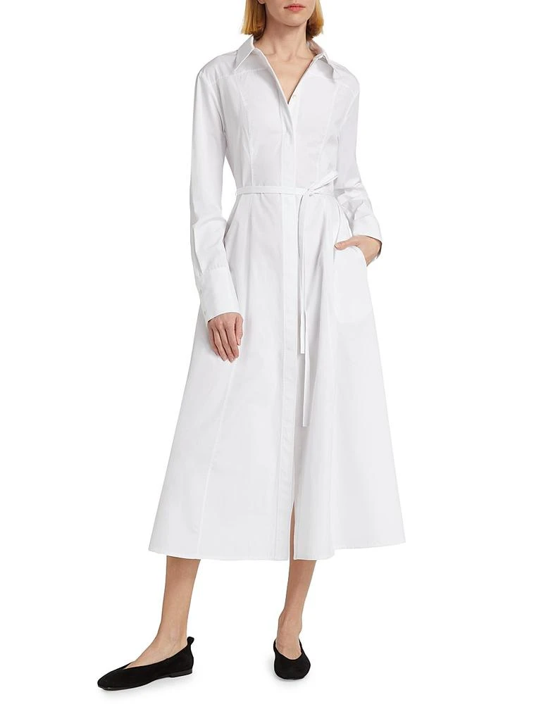 CO Cotton Poplin Tie-Waist Shirtdress 2