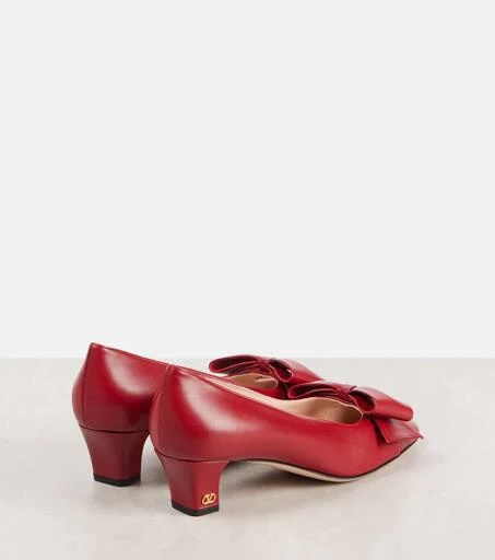 Valentino Bowow 45 bow-detail leather pumps 2