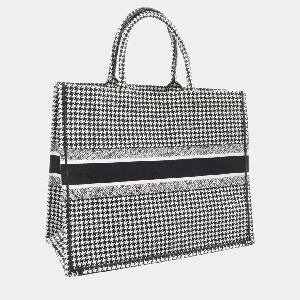 Dior Christian Dior Black White Canvas Dior Book Tote Large Bag 2