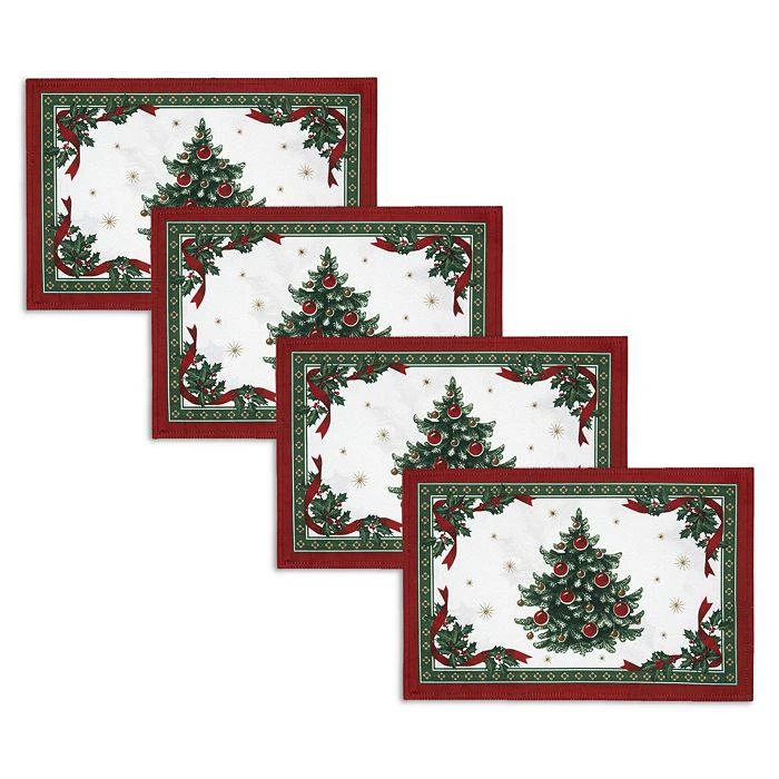 Elrene Home Fashions Toy
s Delight Engineered Reversible Placemats, Set of 4 1
