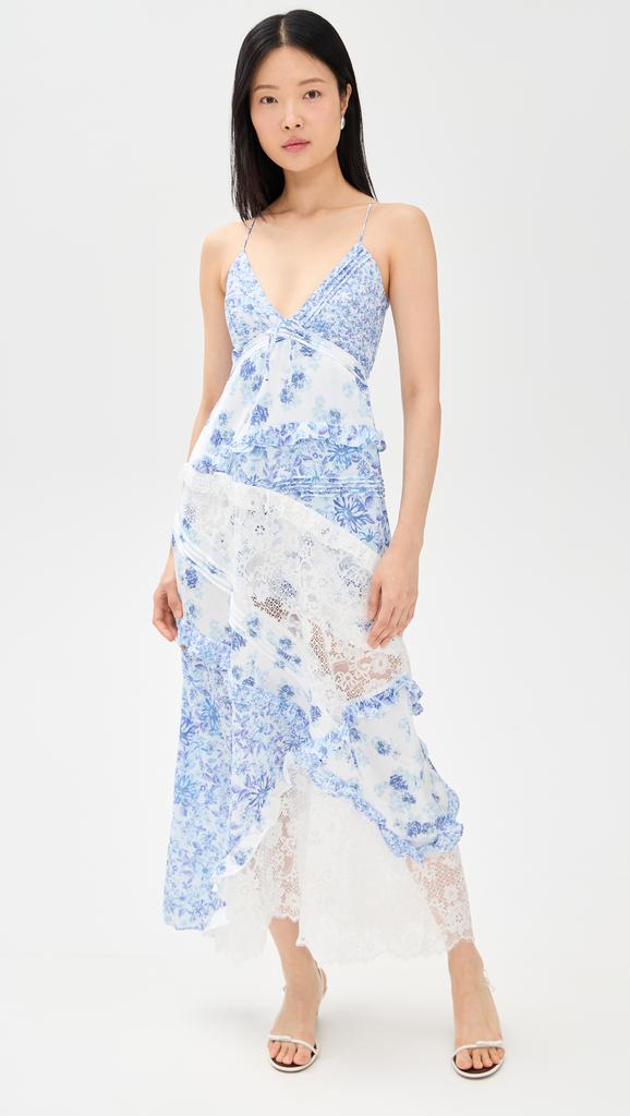 For Love & Lemons Rosalyn Maxi Dress