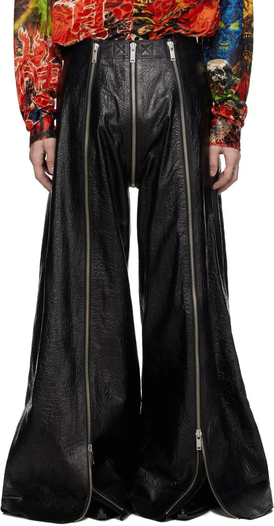 LU'U DAN Black Flight Leather Pants 1