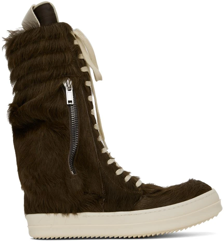 Rick Owens Brown Cargobasket Sneakers 1