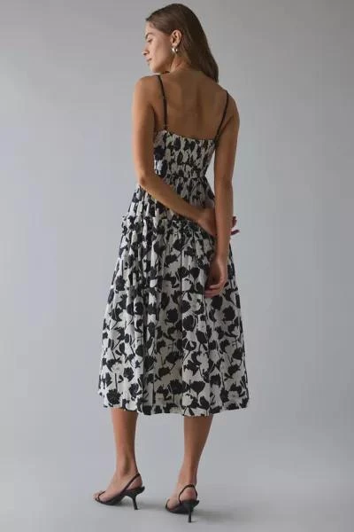 En Saison En Saison Laurel Plunge Tie-Front Tiered Midi Dress 3