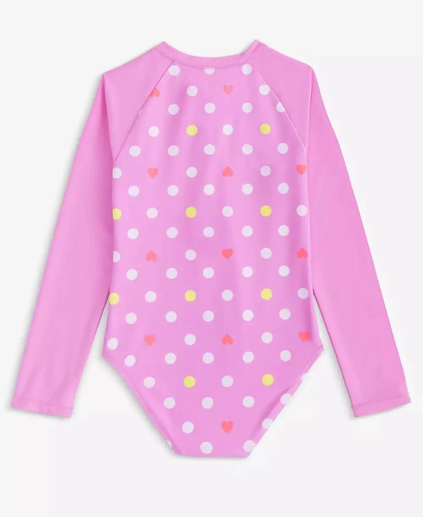 Epic Threads Toddler And Little Girls Playful Heart Dot Long-Sleeve Rash Guard, Exclusively at Macy's 2