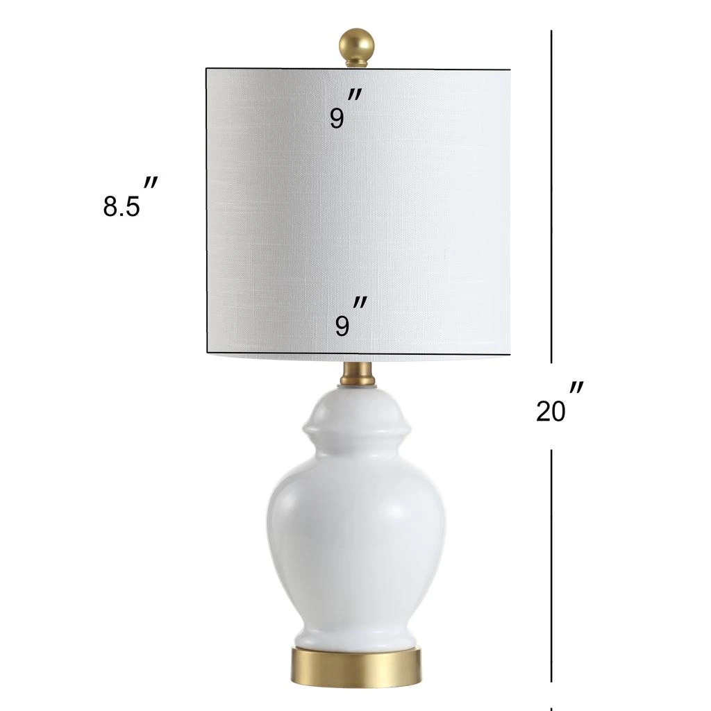 JONATHAN Y Perry 20" Ceramic/Metal LED Table Lamp 4