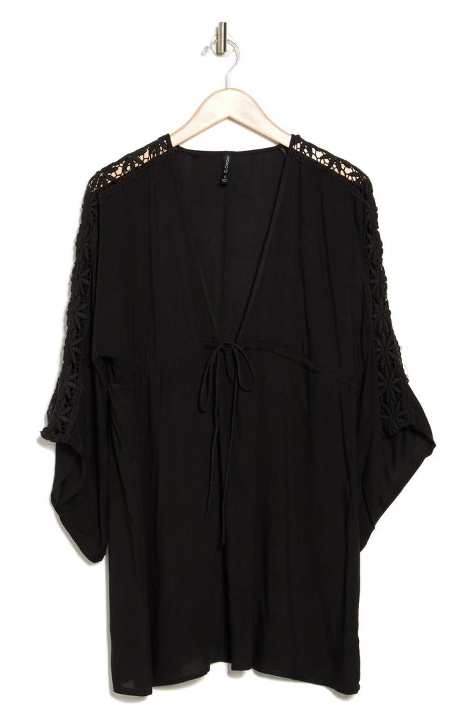 BOHO ME Lace Trim Cover-Up Tunic Top 3