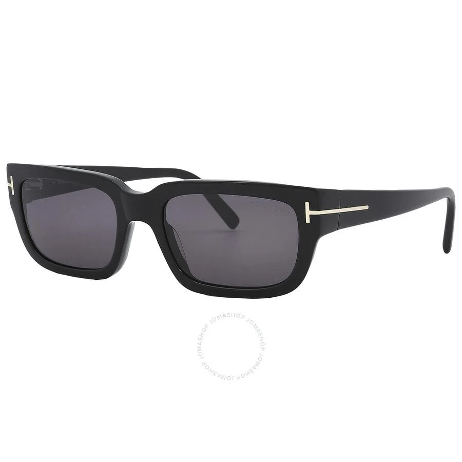 Tom Ford Open Box - Tom Ford Ezra Smoke Rectangular Unisex Sunglasses FT1075 01A 54 3
