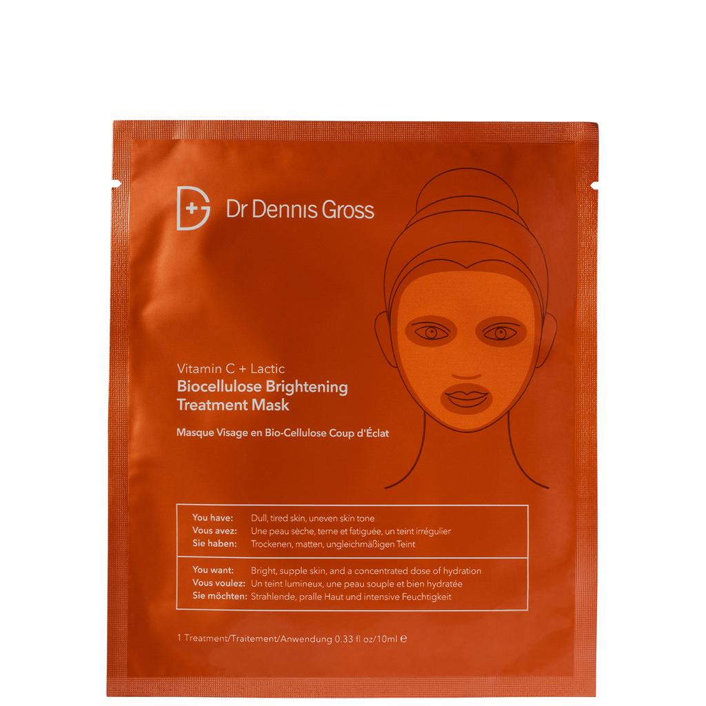 Dr. Dennis Gross Dr Dennis Gross Skincare Vitamin C Lactic Biocellulose Brightening Treatment Mask - 4 Applications 0.35 oz