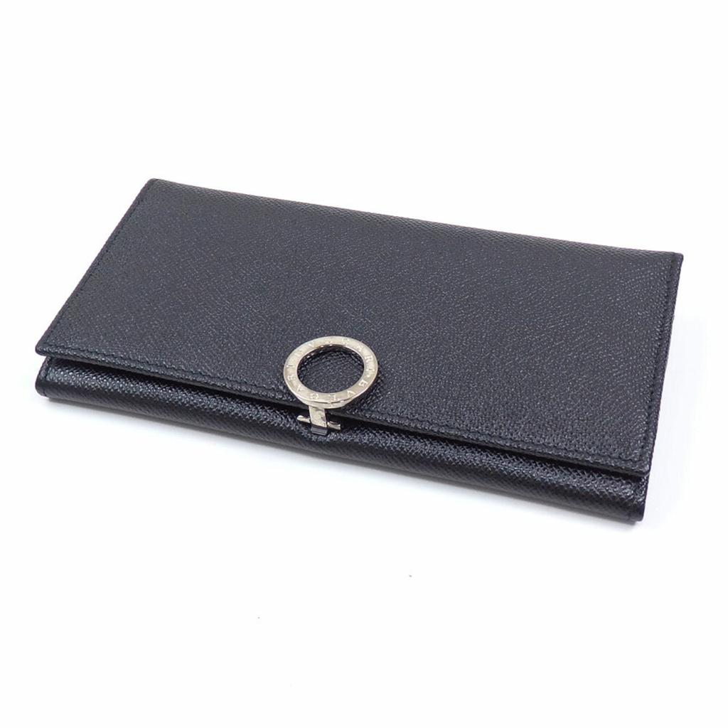 BVLGARI Leather Long Wallet (Bi-Fold) (Pre-Owned)