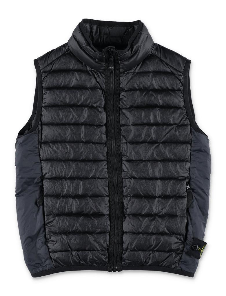 Shop Stone Island Junior Compass Patch Hooded Jacket on Sale