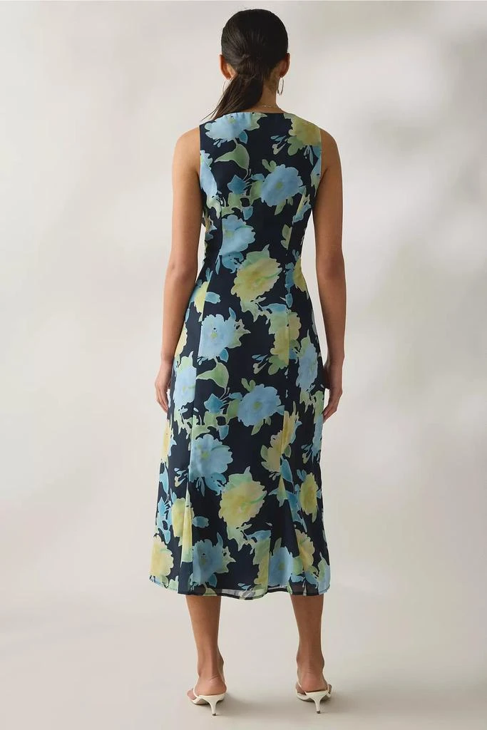 Motel Motel Olydia Plunging V-Neck Slip Midi Dress 4