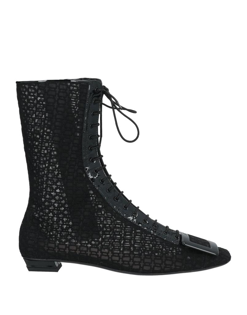 Roger Vivier Tres Vivier Polly 45 搭扣绒面革踝靴 - IT36.5