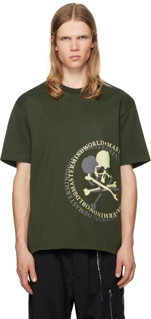 mastermind WORLD Khaki Aurola T-shirt 1