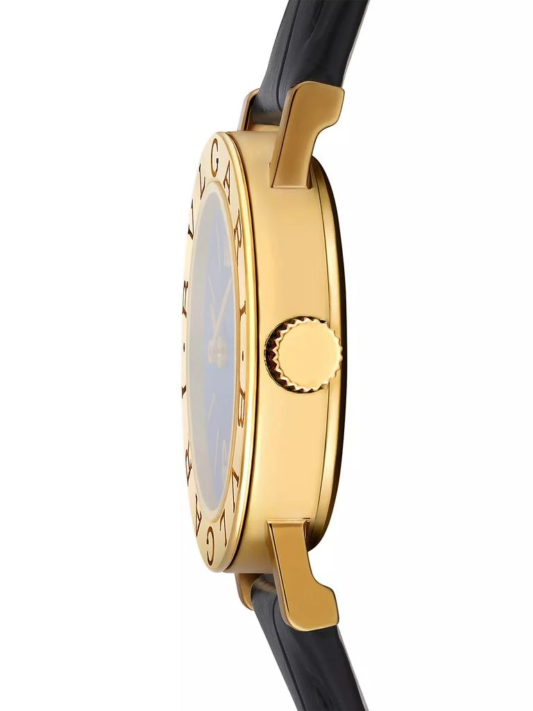 BVLGARI BVLGARI BVLGARI 18K Yellow Gold & Leather Strap Watch/26MM 4