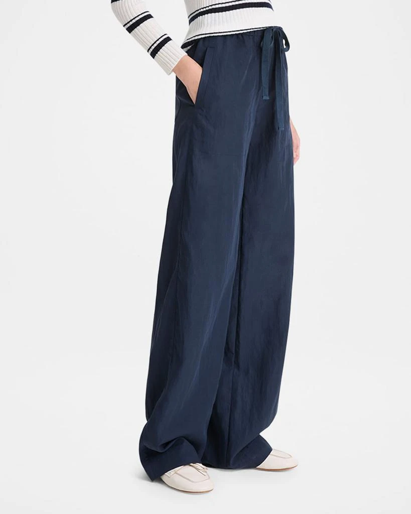 Vince Mid-Rise Wide-Leg Utility Drawstring Pants 4