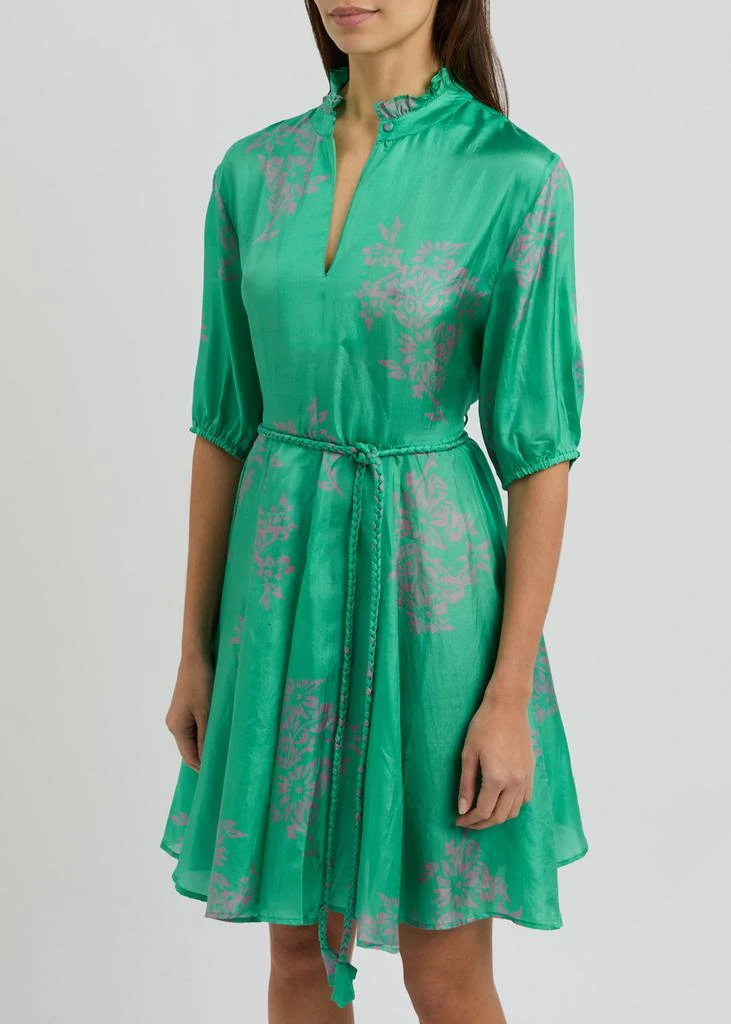 Hannah Artwear Gaia printed silk-satin mini dress 2