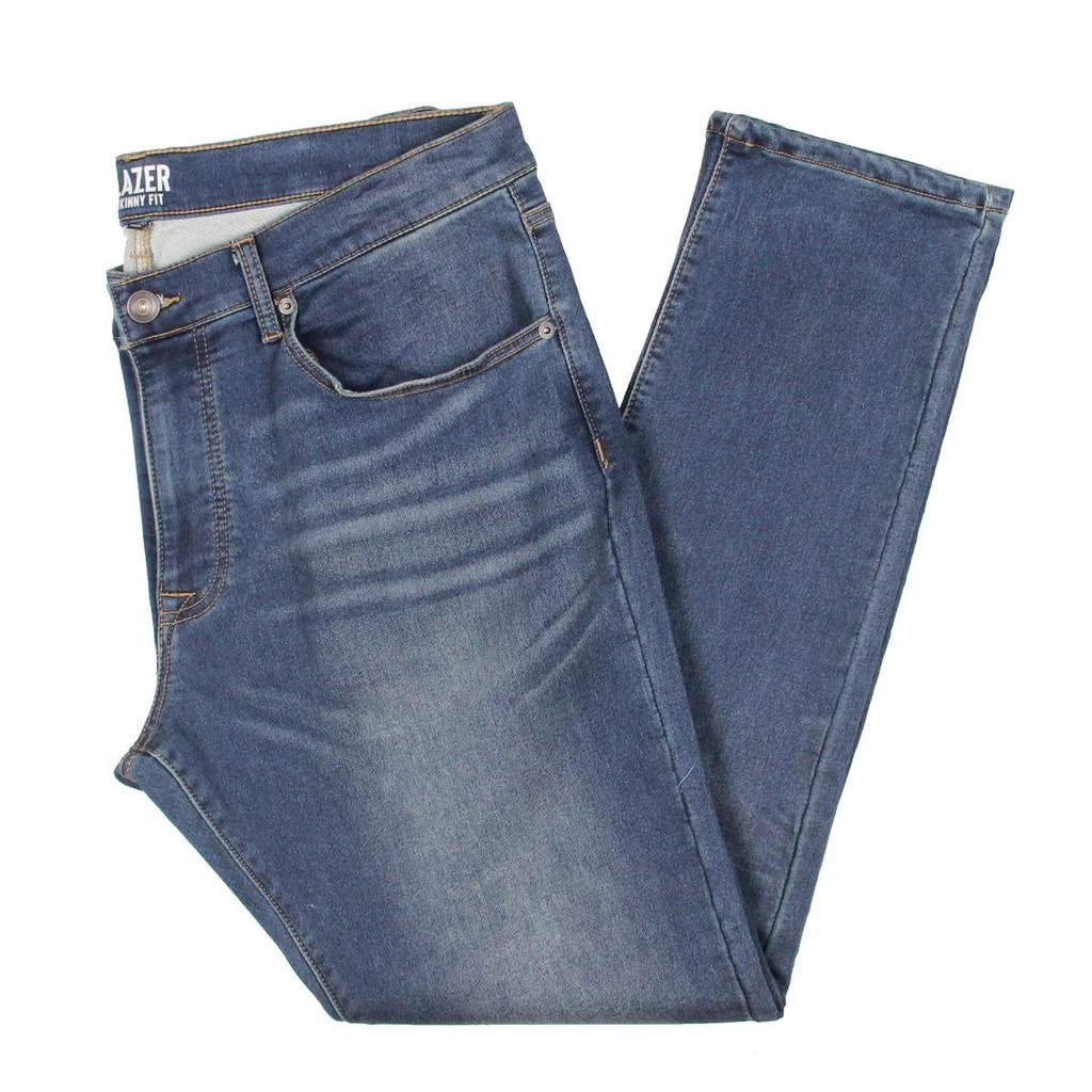 Lazer Mens Stretch Denim Straight Leg Jeans 1