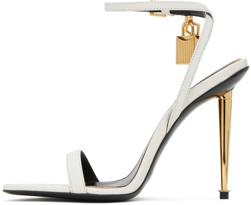 Tom Ford White Pointy Naked Sandals 3