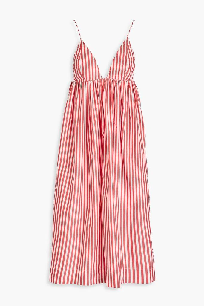 Striped cotton-poplin dress – On Sale Now with Up to 60% Off