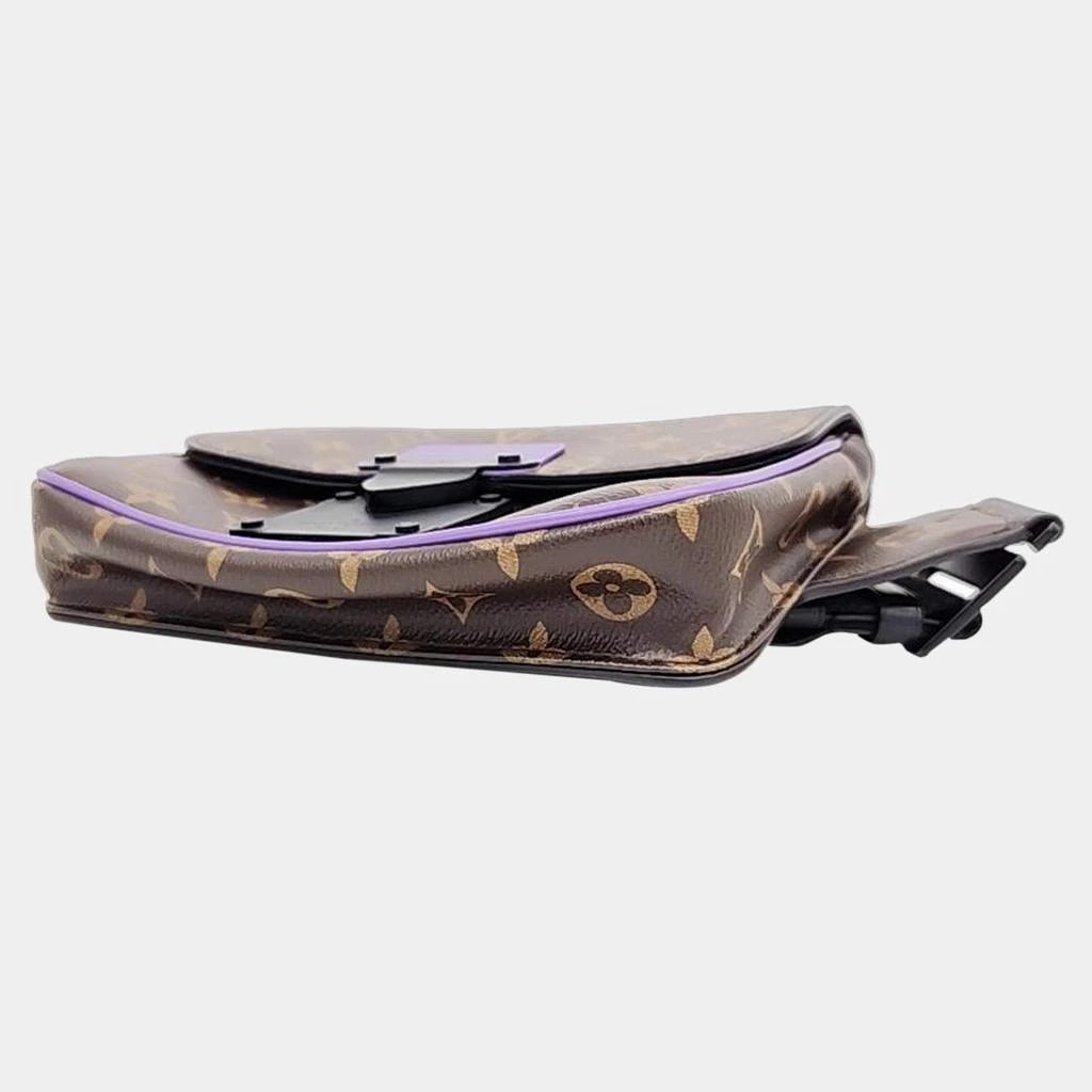 Louis Vuitton Louis Vuitton Brown Macassar Monogram Canvas S Lock Sling Bag  6