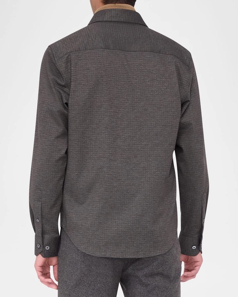BUGATCHI Men's Textured Knit Overshirt 3
