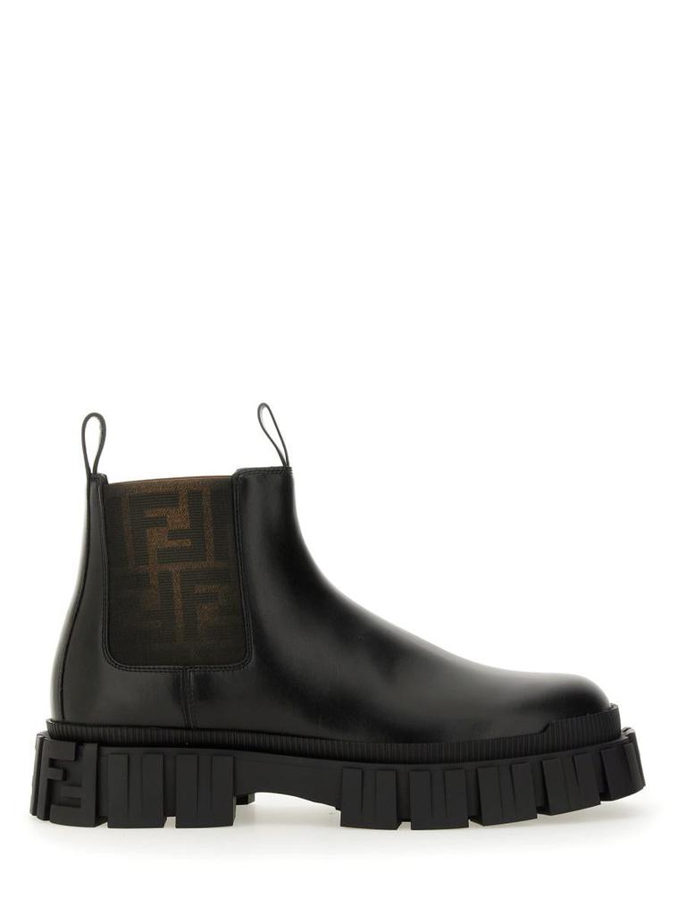 Fendi FF logo Chelsea boots - men Black 6 - Boots - Free