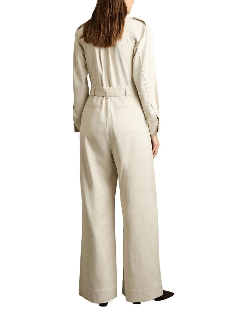 REISS Anais Linen-Blend Utility Jumpsuit 2