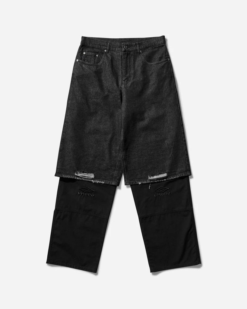 Umbro Men's Hybrid Cargo Pants Washed Black 1