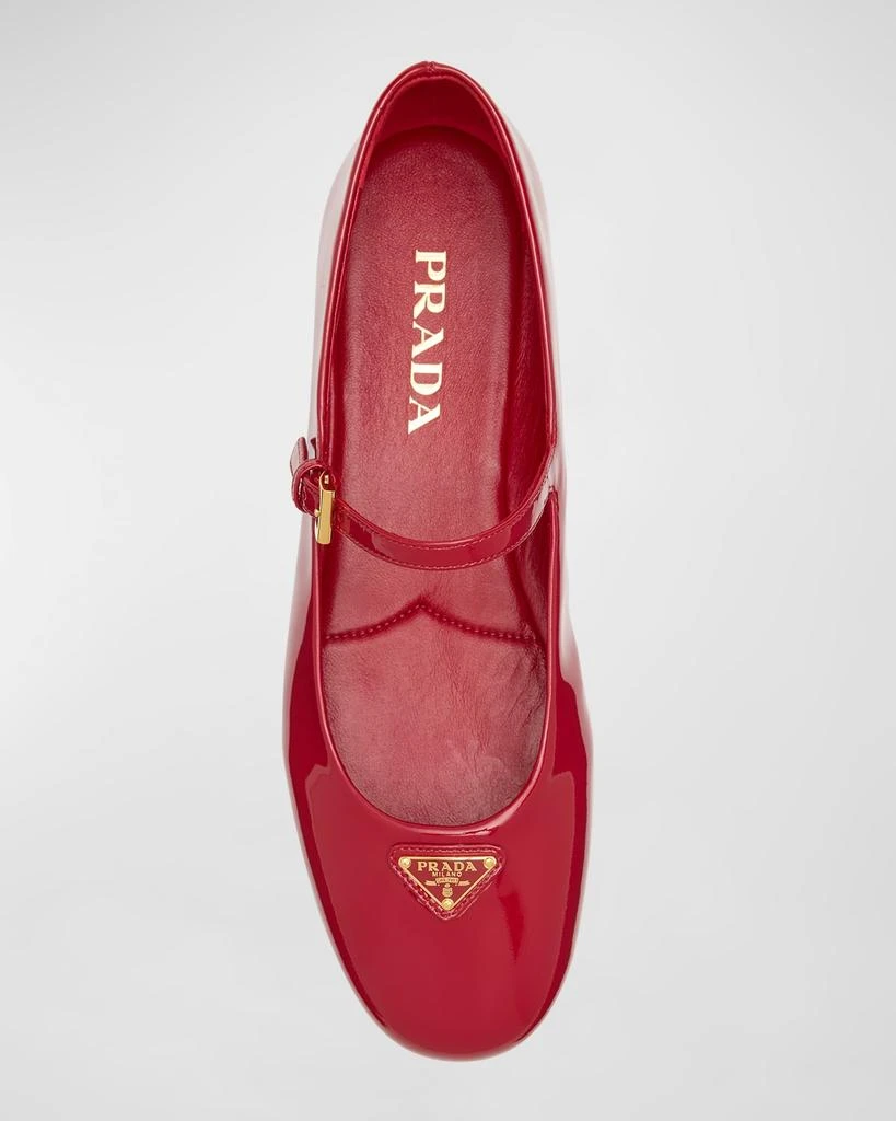 Prada Patent Mary Jane Ballerina Flats 6