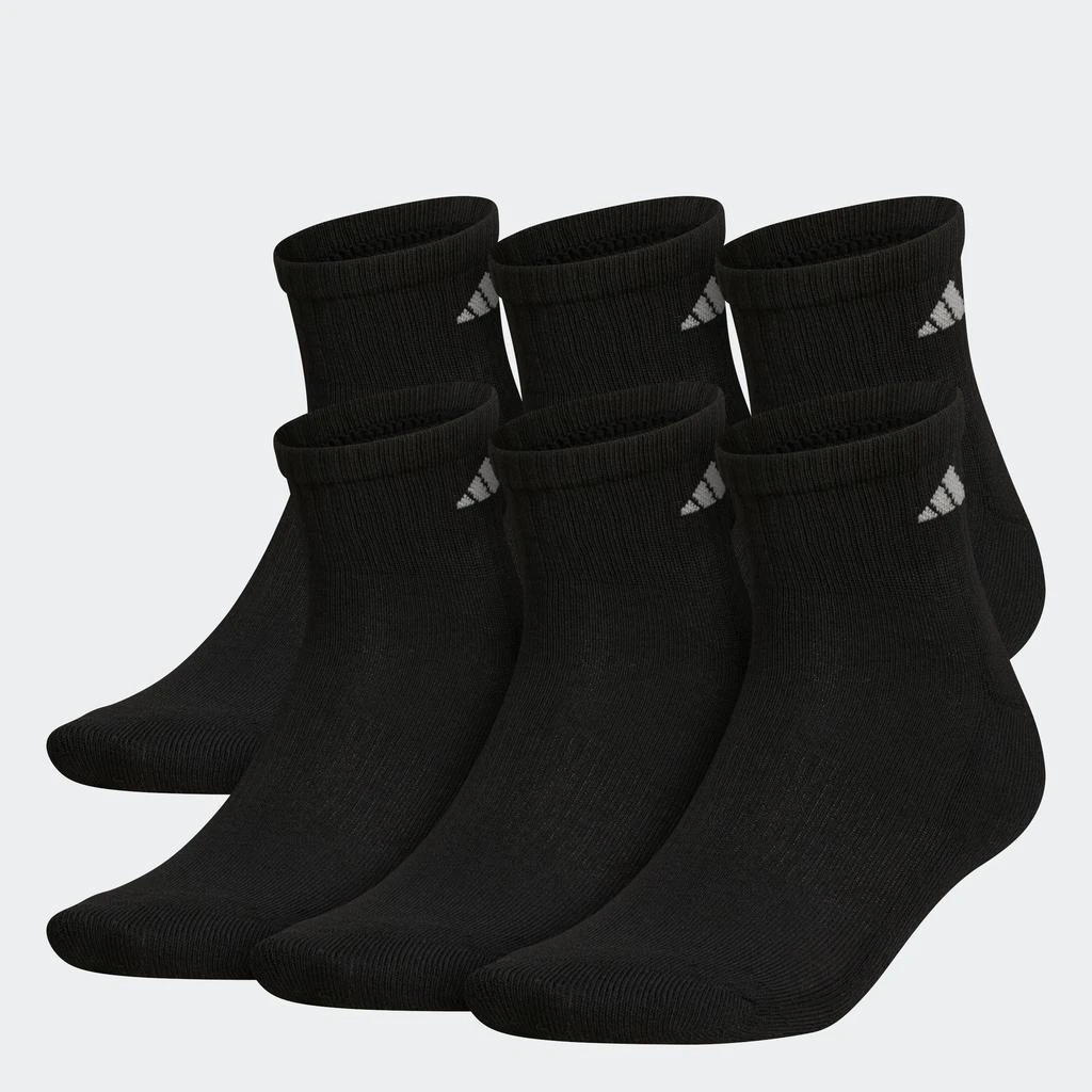 Adidas Athletic Cushioned Quarter Socks 6 Pairs XL 1
