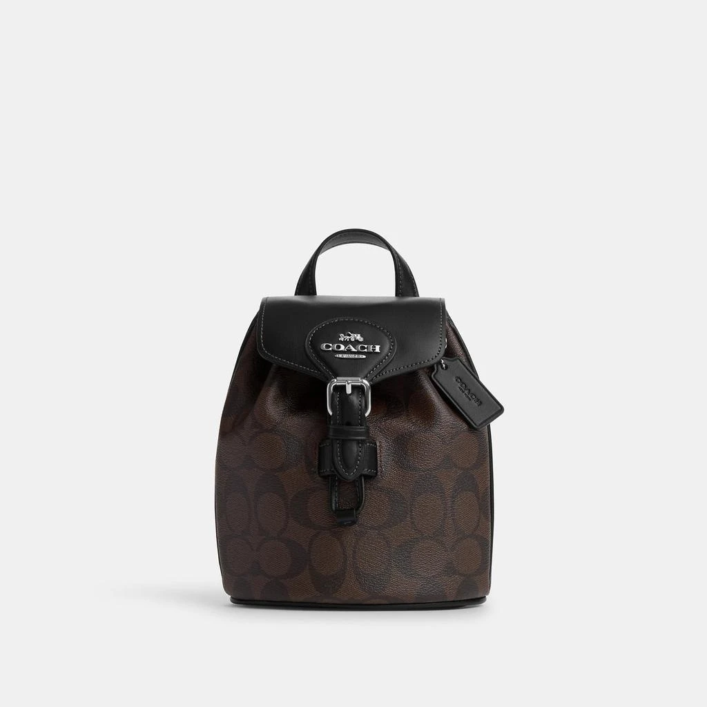 Coach Coach Outlet Amelia Convertible Backpack In Signature Canvas 1