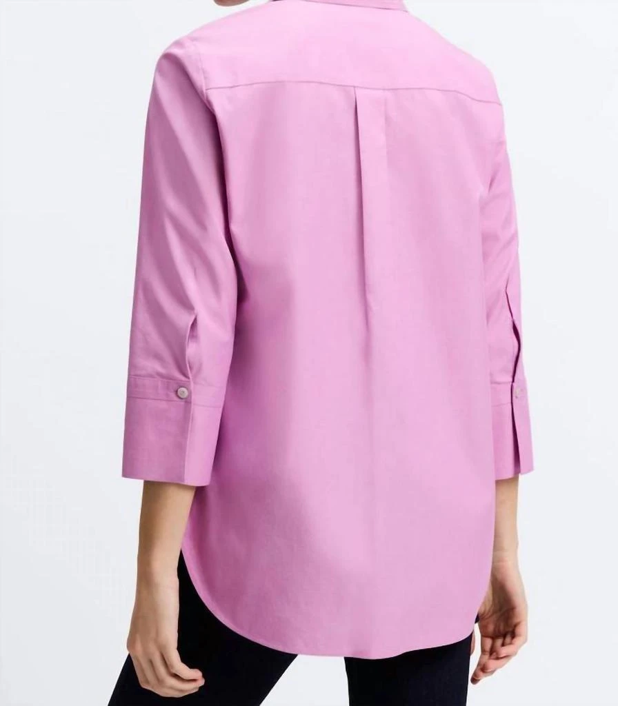 FOXCROFT Foxcroft - Madison No Iron Pinpoint 3/4 Sleeve Tunic 2